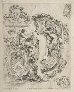 Collection de divers caprices et nouveaux dessins de cartouches et ornements : No. 2