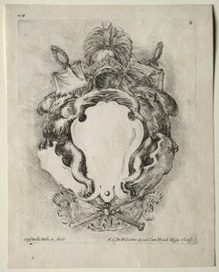 Collection de divers caprices et nouveaux dessins de cartouches et ornements : No. 4 - Stefano della Bella