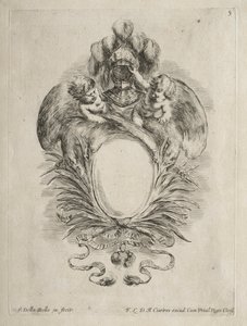 Collection de divers caprices et nouveaux dessins de cartouches et ornements : n° 5 - Stefano della Bella