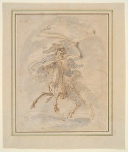 La Mort sur un cheval, étude pour la gravure - Stefano della Bella