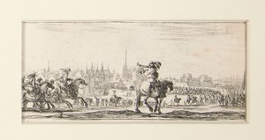 Dessins de quelques conduites de troupes, ensemble de douze gravures