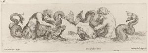 Dauphins et tritons - Stefano della Bella
