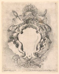Écusson, No. 4 de "Raccolta di varii cappriccii et nove inventioni di cartelle et ornamenti" - Stefano della Bella