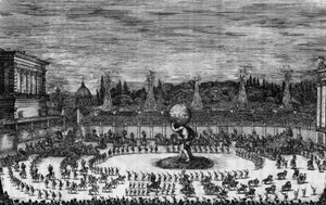 Fête à Florence au XVIIe siècle dans « Il mondo feggiante. Balletto a cavallo fatto nel teatro congiunto al Palazzo del Sereniss. Gran Duca, per le reali nozze de 