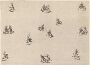 Cavaliers combattants, 1652 - Stefano della Bella