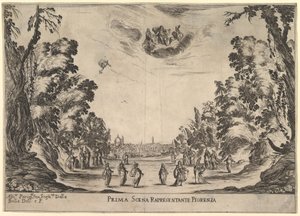 Première scène, à Florence, Le mariage des dieux, 1637