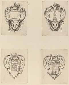 Quatre emblèmes pour les funérailles du prince Francesco de Medici - Stefano della Bella