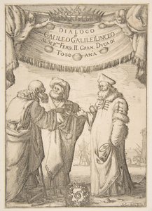 Frontispice pour Dialogo di Galileo Galilei - Stefano della Bella