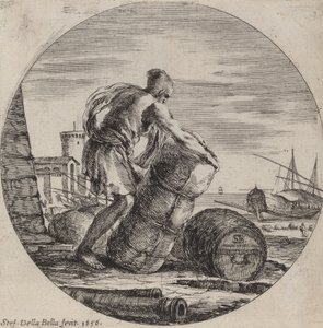 Esclave de galère tirant la cargaison d