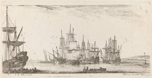 Groupe de navires, 1644 - Stefano della Bella