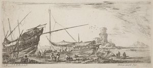 Vue du port - Stefano della Bella