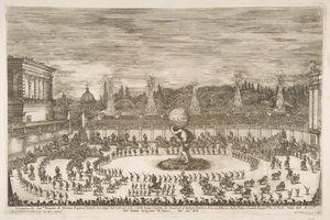 Il Mondo Festeggiante : Entrée de Cosme III de Médicis - Stefano della Bella