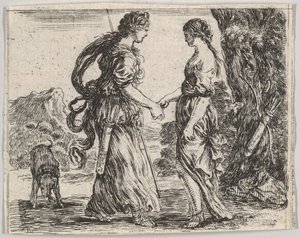 Jupiter et Calisto, de Jeu de la Mythologie, 1644