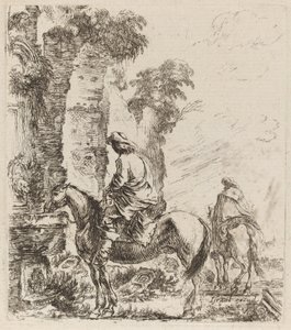 Paysage avec cavaliers - Stefano della Bella