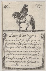 Louis VI dit le Gros Sage, vaillant, du Jeu des Rois de France