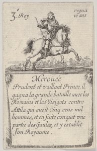 Meroüée Prudent et vaillant..., du Jeu des Rois de France, 1644