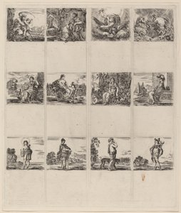 Cartes à jouer mythologiques, 1644 - Stefano della Bella