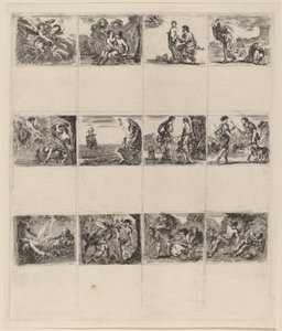 Cartes à jouer mythologiques, 1644 - Stefano della Bella
