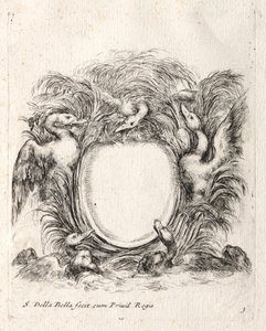 Nouveau modèle pour une cartouche, 1647 - Stefano della Bella