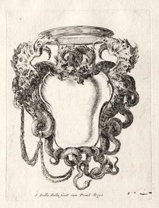 Nouveau modèle pour une cartouche, 1647 - Stefano della Bella