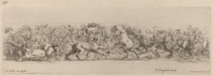 Frise ornementale avec vigne, probablement 1648 - Stefano della Bella