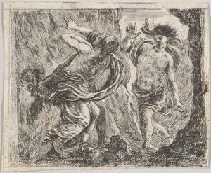 Orphée et Eurydice, du Jeu de la Mythologie - Stefano della Bella