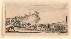 Planche 4, de "Desseins de Queleques Conduites de Troupes, Canons, et Ataques de Villes"