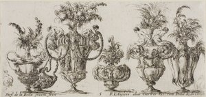 Planche cinq de la Collection de divers vases - Stefano della Bella