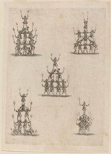Pyramides de jongleurs - Stefano della Bella