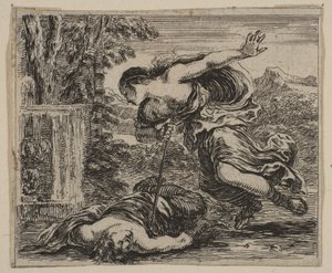 Pyramus et Thisbe, du Jeu de la Mythologie, 1644