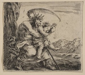 Saturne, du Jeu de la Mythologie - Stefano della Bella