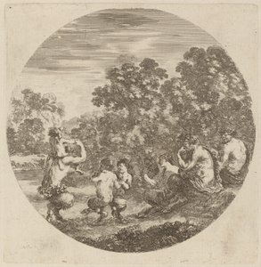 Satyres et Faune - Stefano della Bella