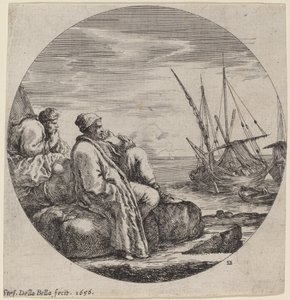 Port avec deux marchands turcs