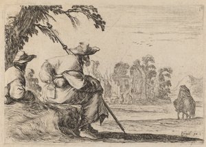 Pèlerins assis, 1642