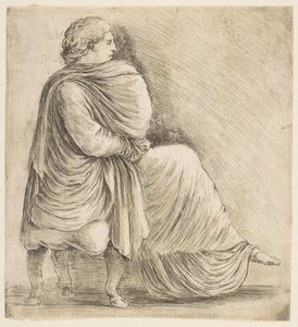 Femme Assise de Profil d