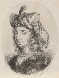 Sultane ornée de perles, tournée vers la gauche, 1649-1650