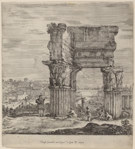 Temple de la Concorde et Forum romain - Stefano della Bella