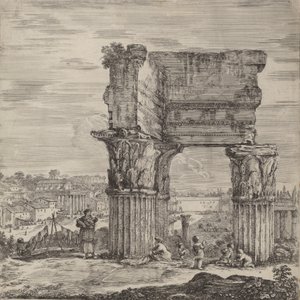 Temple de la Concorde et Forum romain, 1656 - Stefano della Bella
