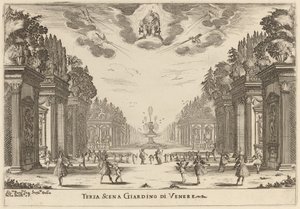 Terza Scena Giardins di Venere - Stefano della Bella