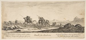 La Bataille des Amalécites, vers 1645-52 - Stefano della Bella