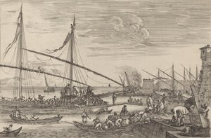 Les fortifications de Livourne, probablement vers 1654-1655 - Stefano della Bella