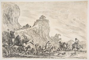 Le voyage de Jacob en Égypte, vers 1647 - Stefano della Bella