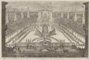 Le Prince de Toscane, ses troupes à cheval et ses carrosses autour du Mont Atlas, 1661 - Stefano della Bella