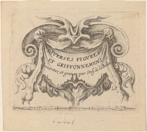Page de titre pour Diverses figures et griffonnements, 1646 - Stefano della Bella