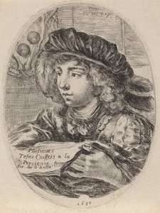 Page de titre pour Plusieurs Testes Coiffées à la Persienne, 1650