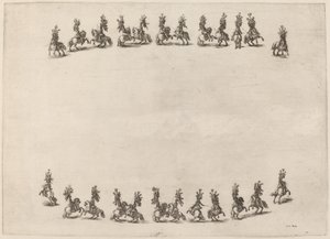 Vingt-quatre cavaliers gambadant, 1652