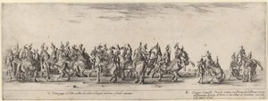 Vingt pages et cinq chevaux turcs, 1633