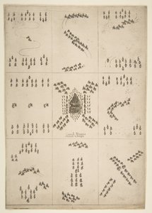 Diverses figures de ballet équestre - Stefano della Bella