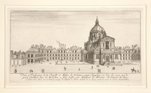 Vue et perspective de la Chapelle et Maison de Sorbonne - Stefano della Bella