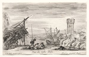 Vue de la côte italienne - Stefano della Bella